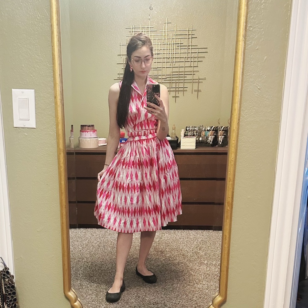 Pinup girl clothing harlequin dress